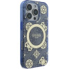 Guess IML Peony On 4G Background MagSafe Case for iPhone 16 Pro - Blue - (GUE003958-0)