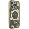 Guess IML Peony On 4G Background MagSafe Case for iPhone 16 Pro - Brown - (GUE003956-0)
