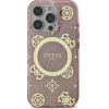 Guess IML Peony On 4G Background MagSafe Case for iPhone 16 Pro - Pink - (GUE004086-0)