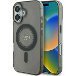 Guess IML Rhinestones MagSafe iPhone 16 Case - Black - (GUE003841-0)