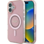 Guess IML Rhinestones MagSafe iPhone 16 Case - Pink - (GUE003854-0)