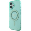 Guess IML Rhinestones MagSafe iPhone 16 Plus Case - Green - (GUE003850-0)