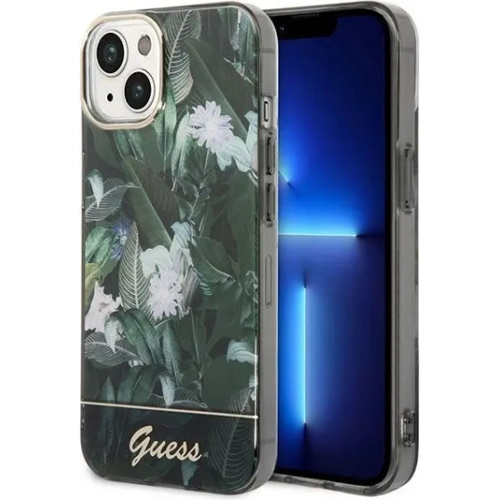 Guess Jungle Collection iPhone 14 Case - Green - (GUE002226-0)
