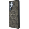 Guess Leather 4G Colored Ring Classic Logo MagSafe Case Samsung Galaxy S25 Ultra brown - (GUE004314-0)