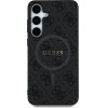 Guess Leather 4G Colored Ring Classic Logo MagSafe Samsung Galaxy S25 case black - (GUE004309-0)