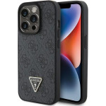 Guess Leather 4G Diamond Triangle case for iPhone 15 Pro Max - black - (GUE003099-0)