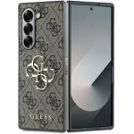 Guess Leather 4G Metal Logo Case for Samsung Galaxy Z Fold 6 - Brown - (GUE003740-0)