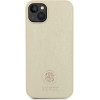 Guess Leather 4G Metal Logo Strass case for iPhone 15 - gold - (GUE003294-0)