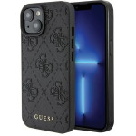Guess Leather 4G Stamped case for iPhone 15 - black - (GUE003106-0)