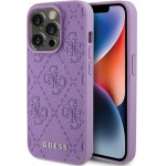 Guess Leather 4G Stamped case for iPhone 15 Pro Max - purple - (GUE003111-0)