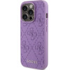 Guess Leather 4G Stamped case for iPhone 15 Pro Max - purple - (GUE003111-0)