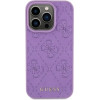 Guess Leather 4G Stamped case for iPhone 15 Pro Max - purple - (GUE003111-0)