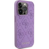 Guess Leather 4G Stamped case for iPhone 15 Pro Max - purple - (GUE003111-0)