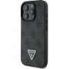 Guess Leather 4G Triangle Strass Case for iPhone 16 Pro - Black - (GUE003862-0)
