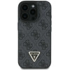 Guess Leather 4G Triangle Strass Case for iPhone 16 Pro - Black - (GUE003862-0)