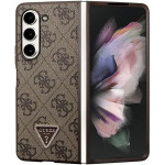 Guess Leather 4G Triangle Strass case for Samsung Galaxy Z Fold 5 - brown - (GUE003054-0)