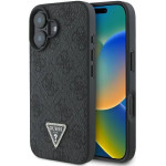Guess Leather 4G Triangle Strass MagSafe Case for iPhone 16 Plus - Black - (GUE003861-0)