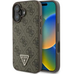 Guess Leather 4G Triangle Strass MagSafe Case for iPhone 16 Plus - Brown - (GUE003865-0)