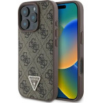 Guess Leather 4G Triangle Strass MagSafe Case for iPhone 16 Pro - Brown - (GUE003866-0)