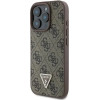 Guess Leather 4G Triangle Strass MagSafe Case for iPhone 16 Pro - Brown - (GUE003866-0)