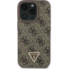 Guess Leather 4G Triangle Strass MagSafe Case for iPhone 16 Pro - Brown - (GUE003866-0)