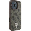 Guess Leather 4G Triangle Strass MagSafe Case for iPhone 16 Pro - Brown - (GUE003866-0)