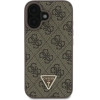 Guess Leather Metal Logo Strass Crossbody Case for iPhone 16 - Brown - (GUE004051-0)