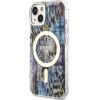 Guess Leopard MagSafe case for iPhone 14 - blue - (GUE002771-0)