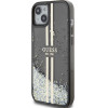 Guess Liquid Glitter Gold Stripes case for iPhone 15 Plus / 14 Plus - black - (GUE003524-0)