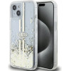 Guess Liquid Glitter Gold Stripes case for iPhone 15 Plus / 14 Plus - transparent - (GUE003532-0)