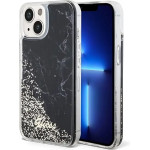 Guess Liquid Glitter Marble case for iPhone 14 - black - (GUE002798-0)