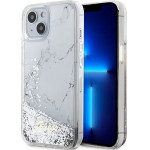 Guess Liquid Glitter Marble case for iPhone 14 - white - (GUE002801-0)