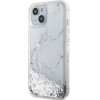 Guess Liquid Glitter Marble case for iPhone 14 - white - (GUE002801-0)