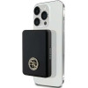 Guess MagSafe 4G Strassed Metal Logo induction power bank 15W 5000mAh - black - (GUE003267-0)