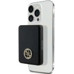 Guess MagSafe 4G Strassed Metal Logo induction power bank 15W 5000mAh - black - (GUE003267-0)