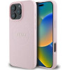 Guess MagSafe Grained Gold Ring iPhone 15 Pro Max Case - Pink - (GUE003758-0)