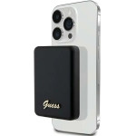 Guess MagSafe Metal Script Logo induction power bank 15W 5000mAh - black - (GUE003265-0)