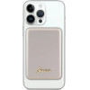 Guess MagSafe Metal Script Logo induction power bank 15W 5000mAh - gold - (GUE003266-0)