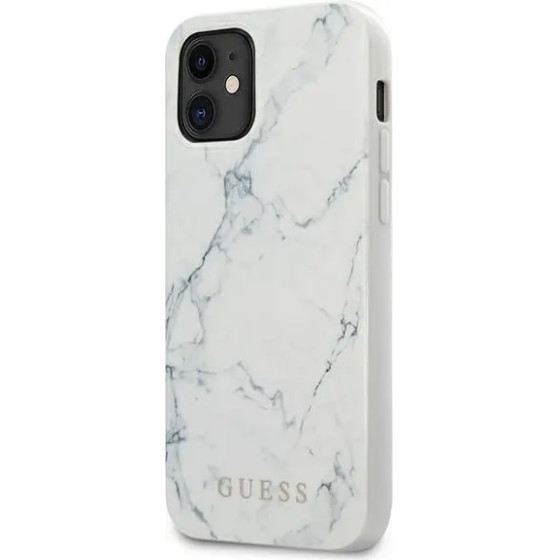 Guess Marble Case for iPhone 12 mini 5.4 - White - (GUE000889-0)