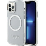 Guess Metal Outline Magsafe case for iPhone 12 / iPhone 12 Pro - silver - (GUE002933-0)