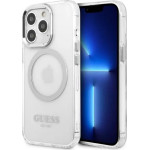 Guess Metal Outline MagSafe case for iPhone 13 Pro / iPhone 13 - silver - (GUE002515-0)