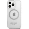 Guess Metal Outline MagSafe case for iPhone 13 Pro / iPhone 13 - silver - (GUE002515-0)