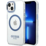 Guess Metal Outline MagSafe case for iPhone 14 Plus - blue - (GUE002537-0)