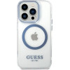 Guess Metal Outline MagSafe case for iPhone 14 Pro - blue - (GUE002538-0)