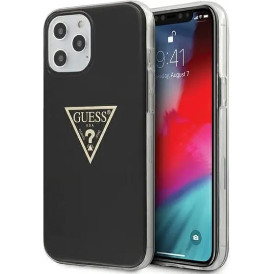 Guess Metallic Collection iPhone 12 Pro Max 6.7 Case - Black - (GUE000839-0)