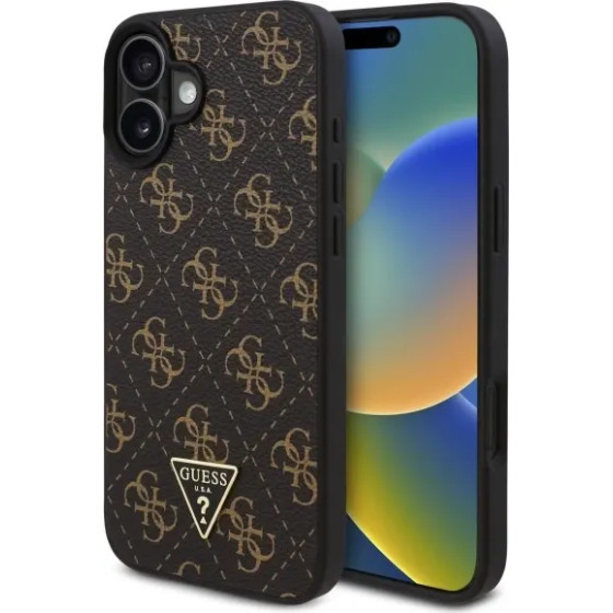 Guess New 4G Triangle Case for iPhone 16 6.1 - Black - (GUE004021-0)