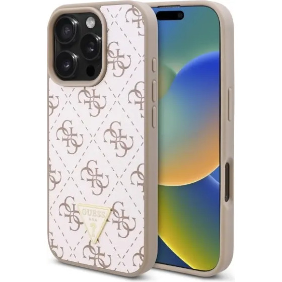 Guess New 4G Triangle Case for iPhone 16 Pro - White - (GUE004026-0)