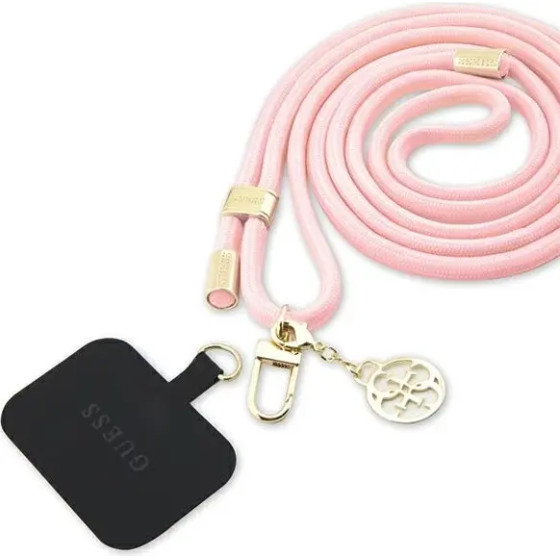 Guess Nylon 4G Metal Charm CBDY Cord phone strap - pink - (GUE003338-0)