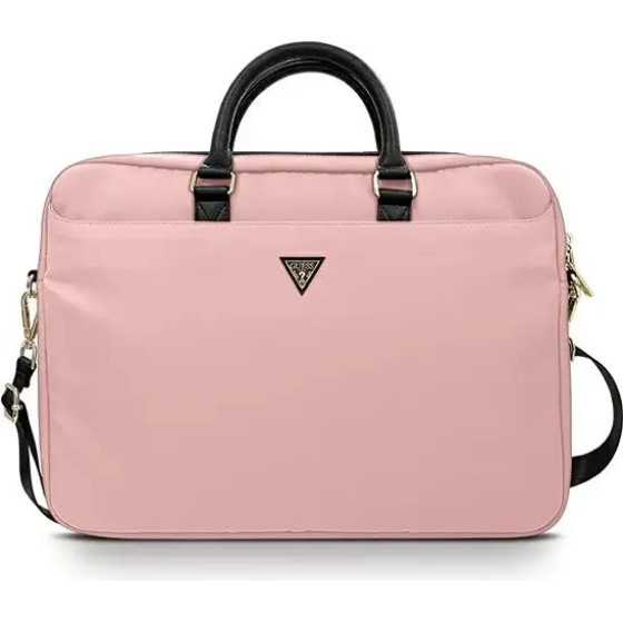 Guess Nylon Triangle Logo bag for a 16 laptop - pink - (GUE001008-0)