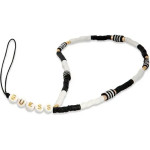 Guess pendant GUSTBCKH Phone Strap black-white/black-white Heishi Beads - (GUE001913-0)